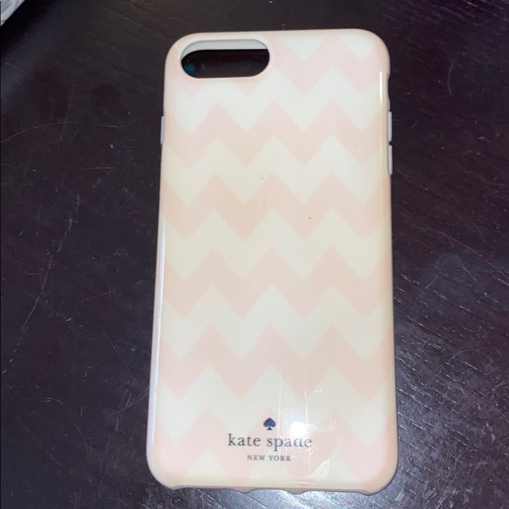 Kate spade pink and white iPhone 8 Plus case